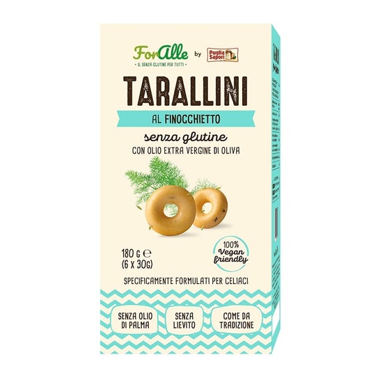 ForAlle Tarallini Hinojo Sin Gluten 6x30 g