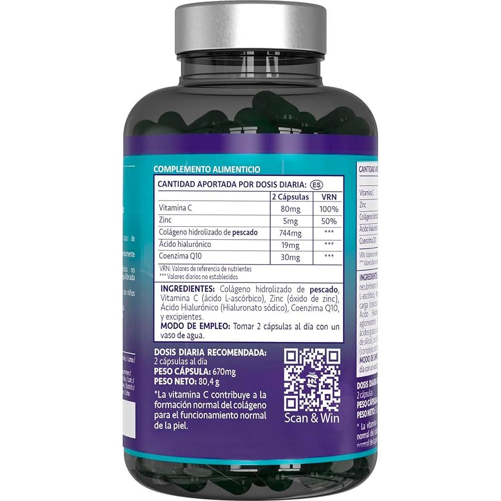Hn Marine Collagen + Hialuronic Acid & Q10 120caps