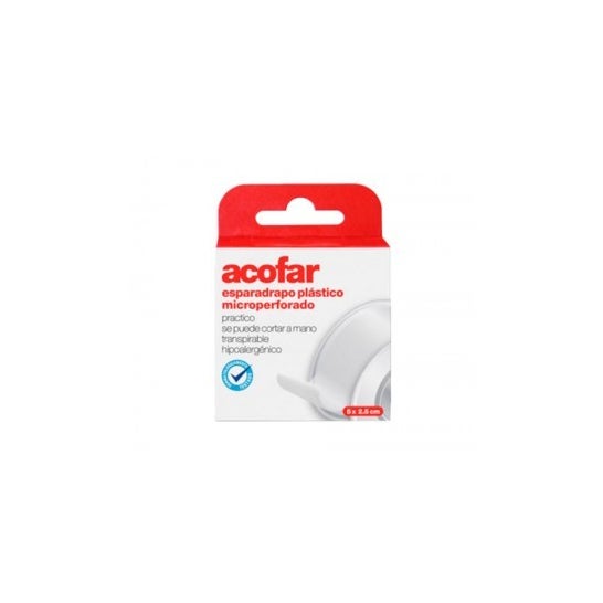 Acofar Esparadrapo Microperforado Plástico Blanco 5 X2,5 cm