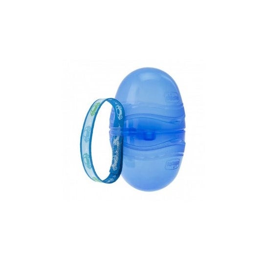 Chicco Portachupetes Doble Azul
