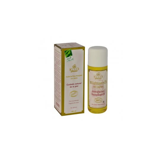 100% Natural Wilco Aceite de Jojoba con Rosa Mosqueta 100 ml