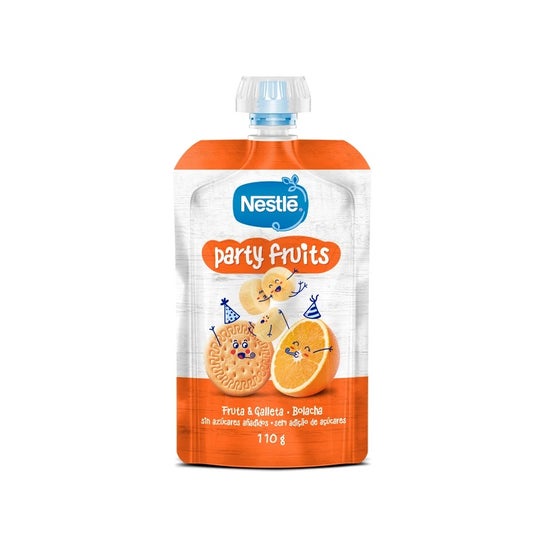 Nestlé Party Fruits Fruta Bolacha 12M+ 110g