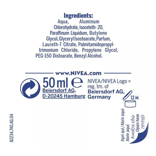 Nivea Black&White Invisible Fresh Desodorante 50 ml