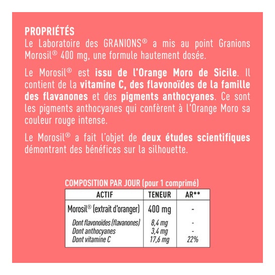 Granions Morosil 400mg 60 Comprimés