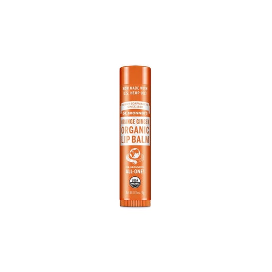 Dr Bronner's Bálsamo Labial Orgánico Naranja Jengibre 4g