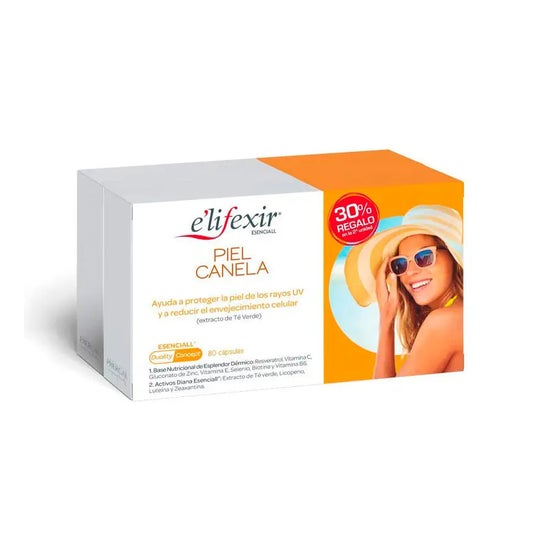 E'lifexir Piel canela Pack de 2 Envases x 40 Cápsulas