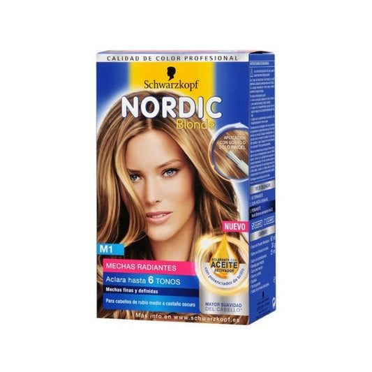 Schwarzkopf Kit Tinte Nordic Blonde M1 Mechas Radiantes