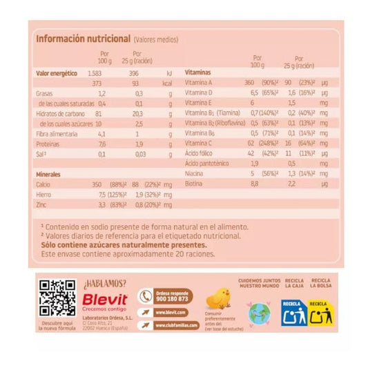 Blevit® Bibe Sin Gluten 500g