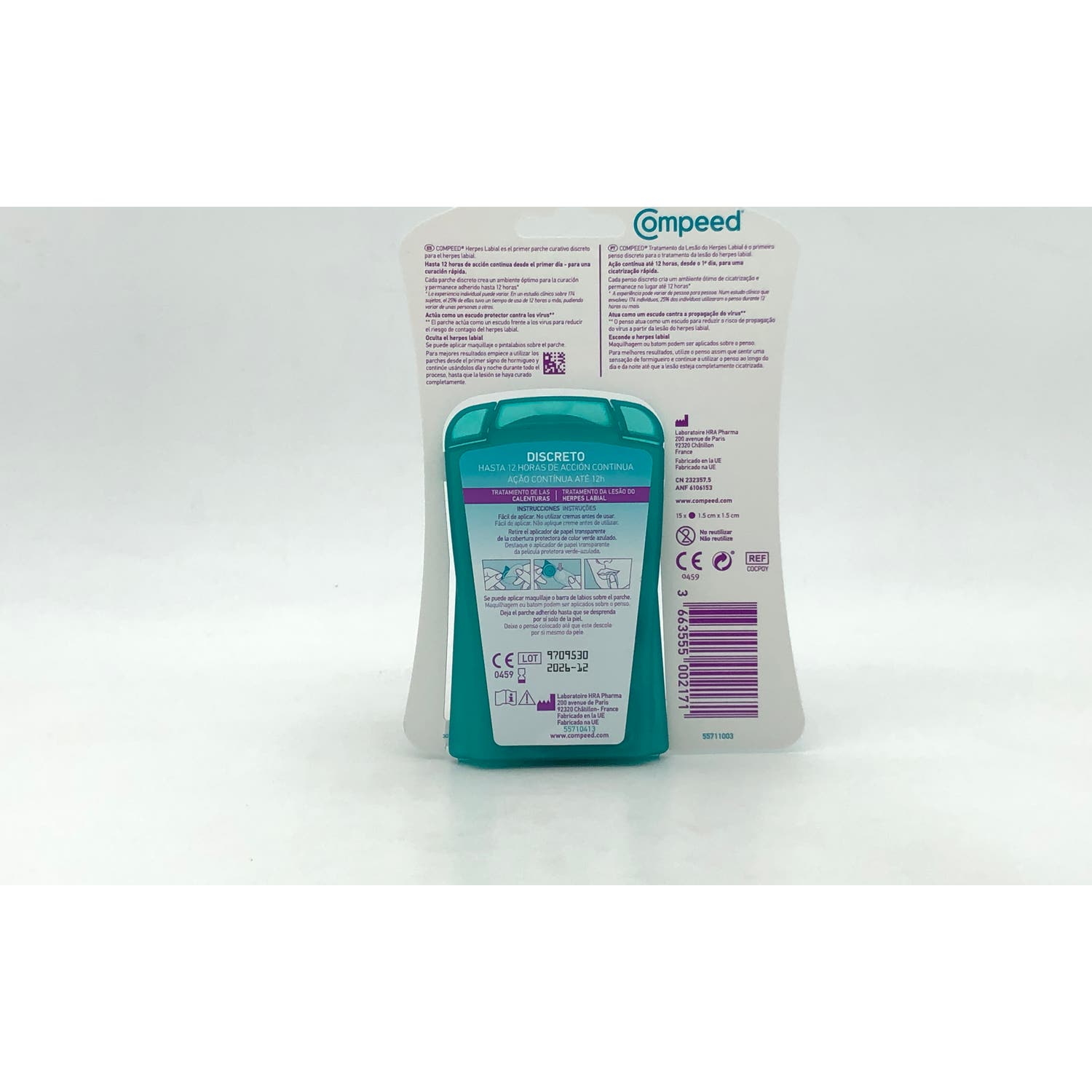 Compeed Tratamiento Calenturas - Herpes Labial Discreto 15uds
