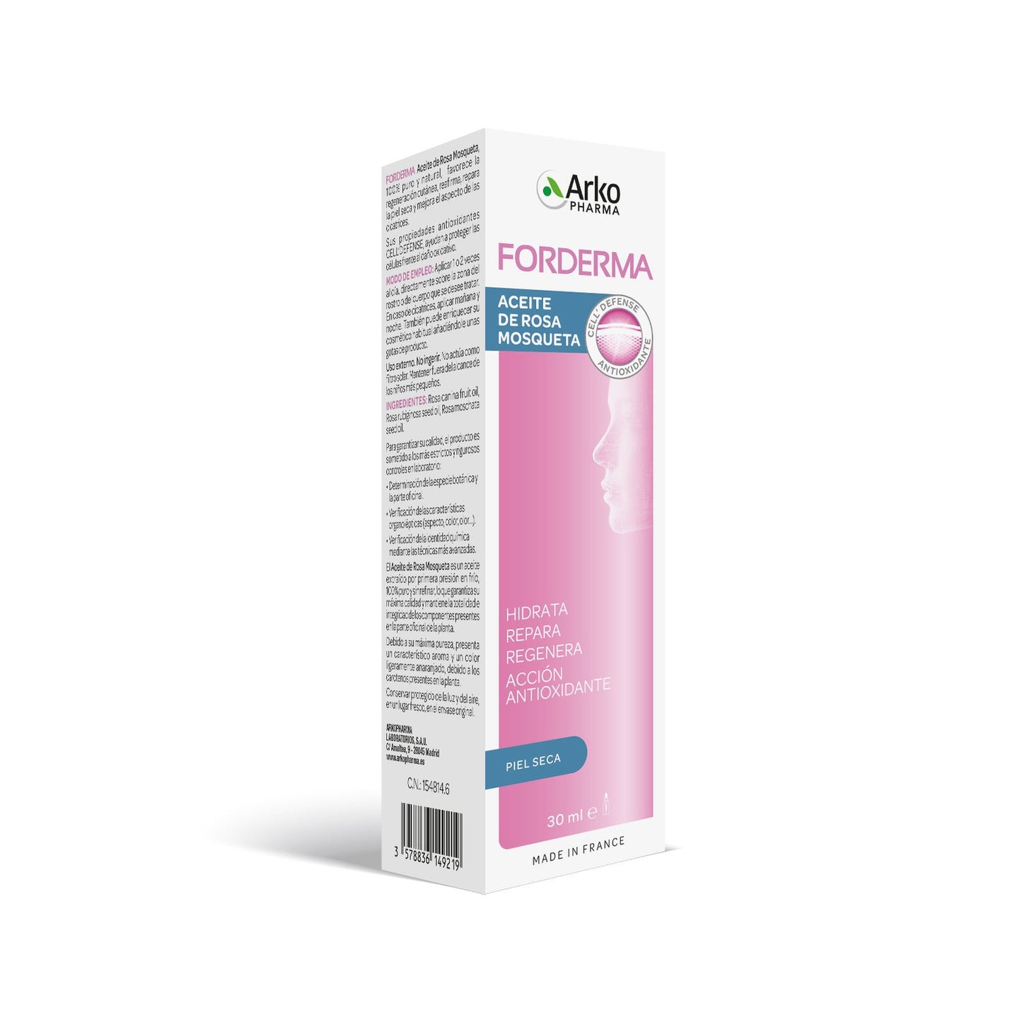 Arkopharma Forderma Aceite Rosa Mosqueta 30ml