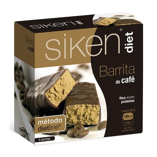 Siken Diet barrita sabor café 5uds