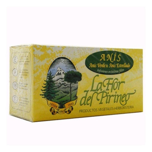 La Flor del Pirineo Anís Verde y Anís Estrellado Infusión 25uds
