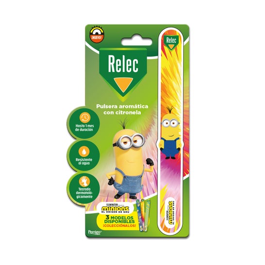 Relec Pulsera Antimosquitos Citronela Minions Rosa