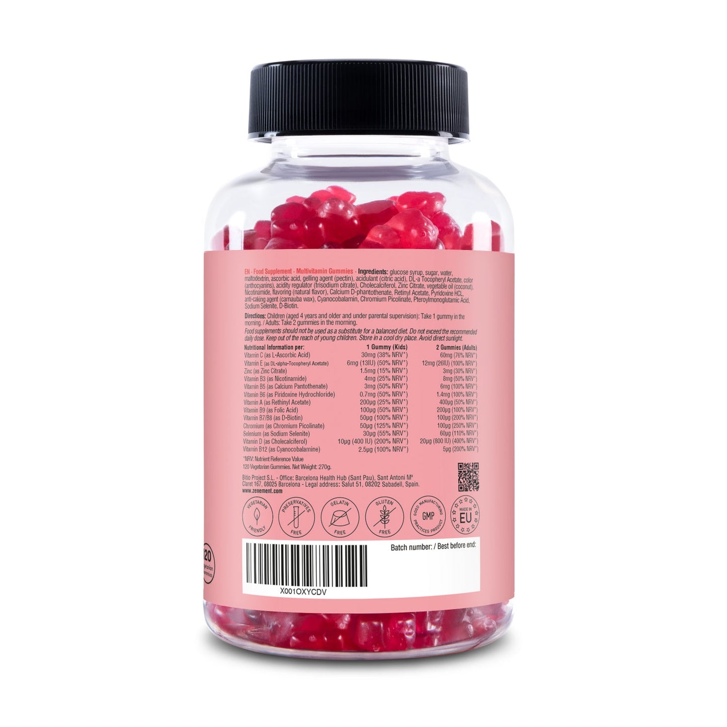 Zenement Multivitaminas 120 gummies