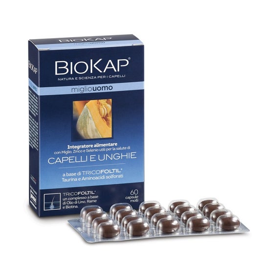 Biokap Anticaída Miglio Uomo Forte 60 comp