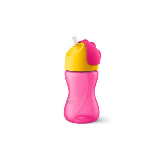 Avent Vaso pajita rosa 300ml