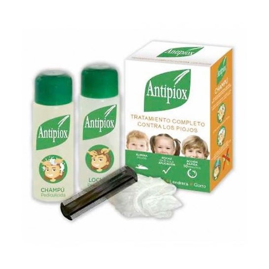 Antipiox Pack Champu y Locion Pediculicida con Liendreda y gorro