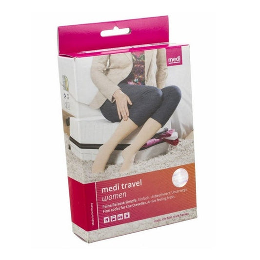Mediven Travel Calcetín Mujer Beige Talla XXL 1 Par