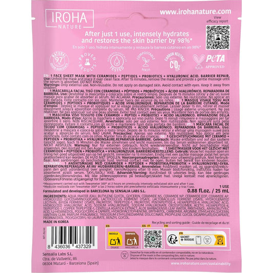 Iroha Nature Sensitive Skin Barrier Repair Mask 25 ml