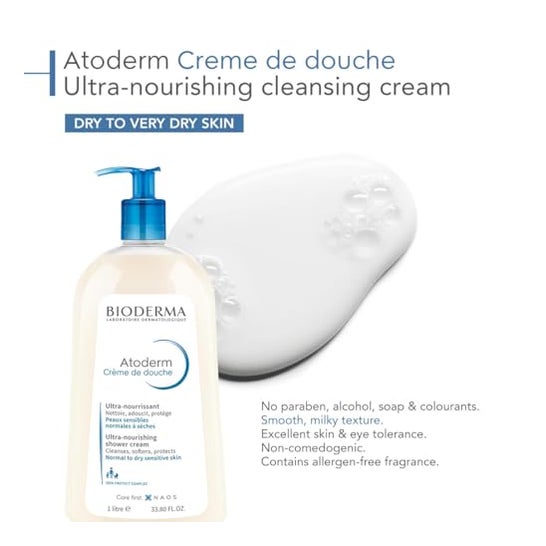 Bioderma Atoderm Crema de Ducha Ultranutritiva 1L