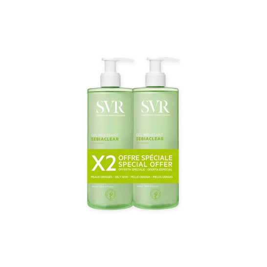 SVR Sebiaclear Gel Moussant Gel Limpiador Anti-imperfecciones 2x400ml