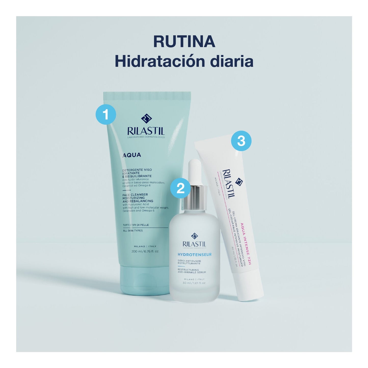 Rilastil Aqua Gel Limpiador Facial Hidratante 200ml