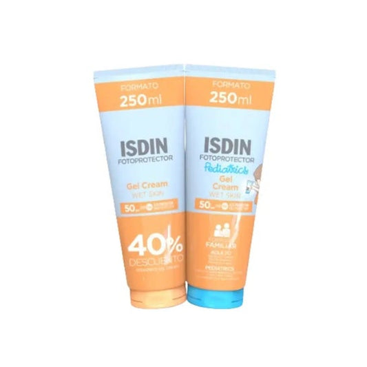 ISDIN Fotoprotector Gel Crema SPF50 250ml + Fotoprotector Pediatrics Gel Crema SPF50 250ml