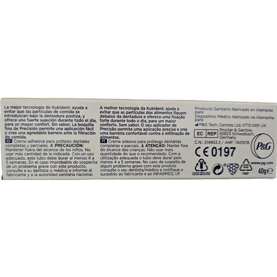 Kukident Pro Ultimate Sin Sabor 2x40g