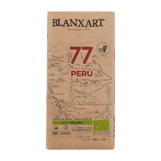 Blanxart Chocolate Negro 77% Perú Bio 80g