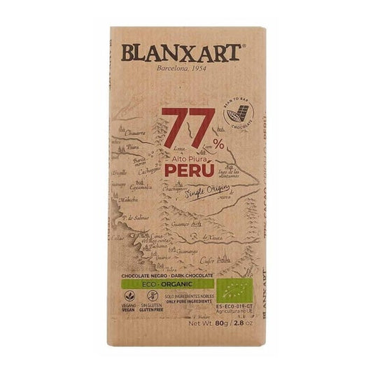 Blanxart Chocolate Negro 77% Perú Bio 80g