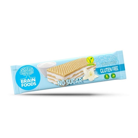 Brain Foods Wafer Vainilla Sin gluten 40 g