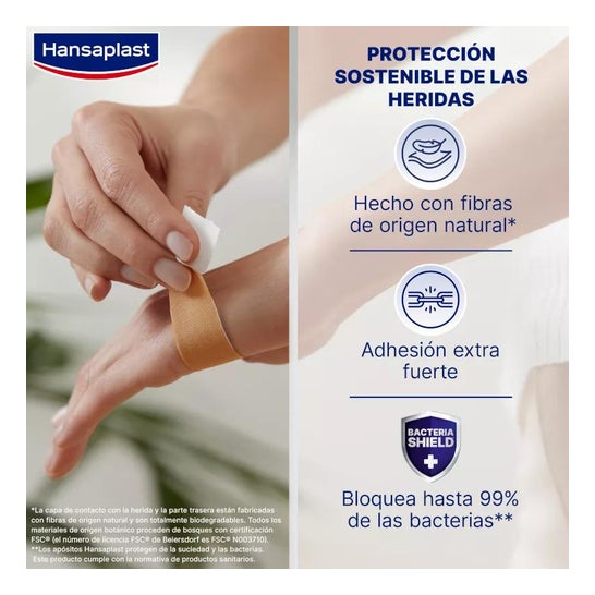 Hansaplast Green & Protect Apósito Tira 1m x 6cm