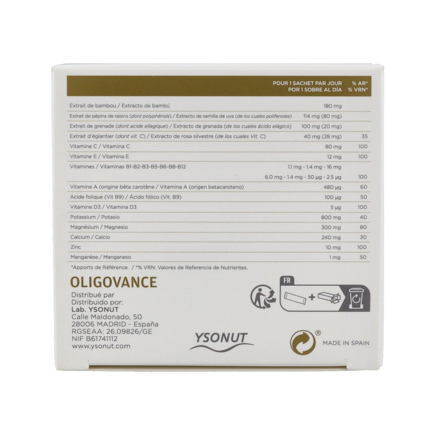 Inovance Oligovance 14 sobres