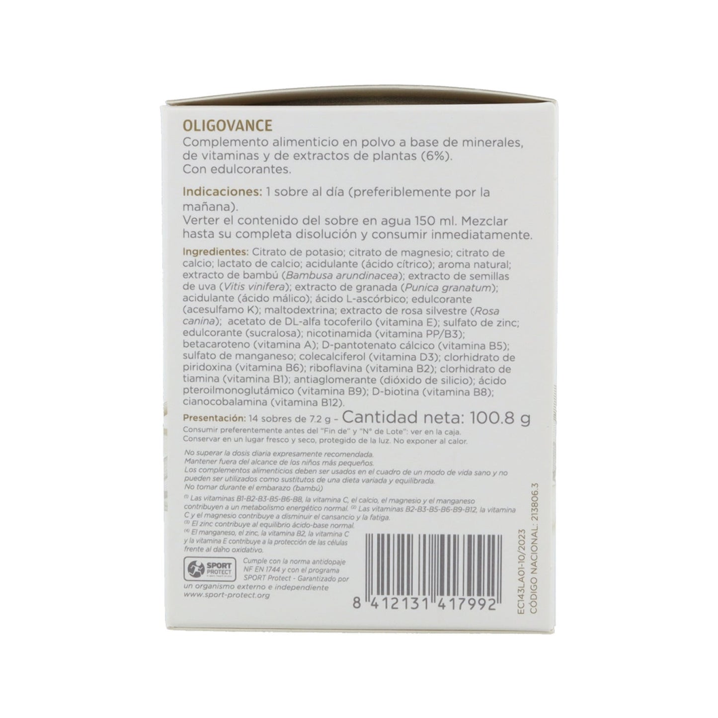 Inovance Oligovance 14 sobres