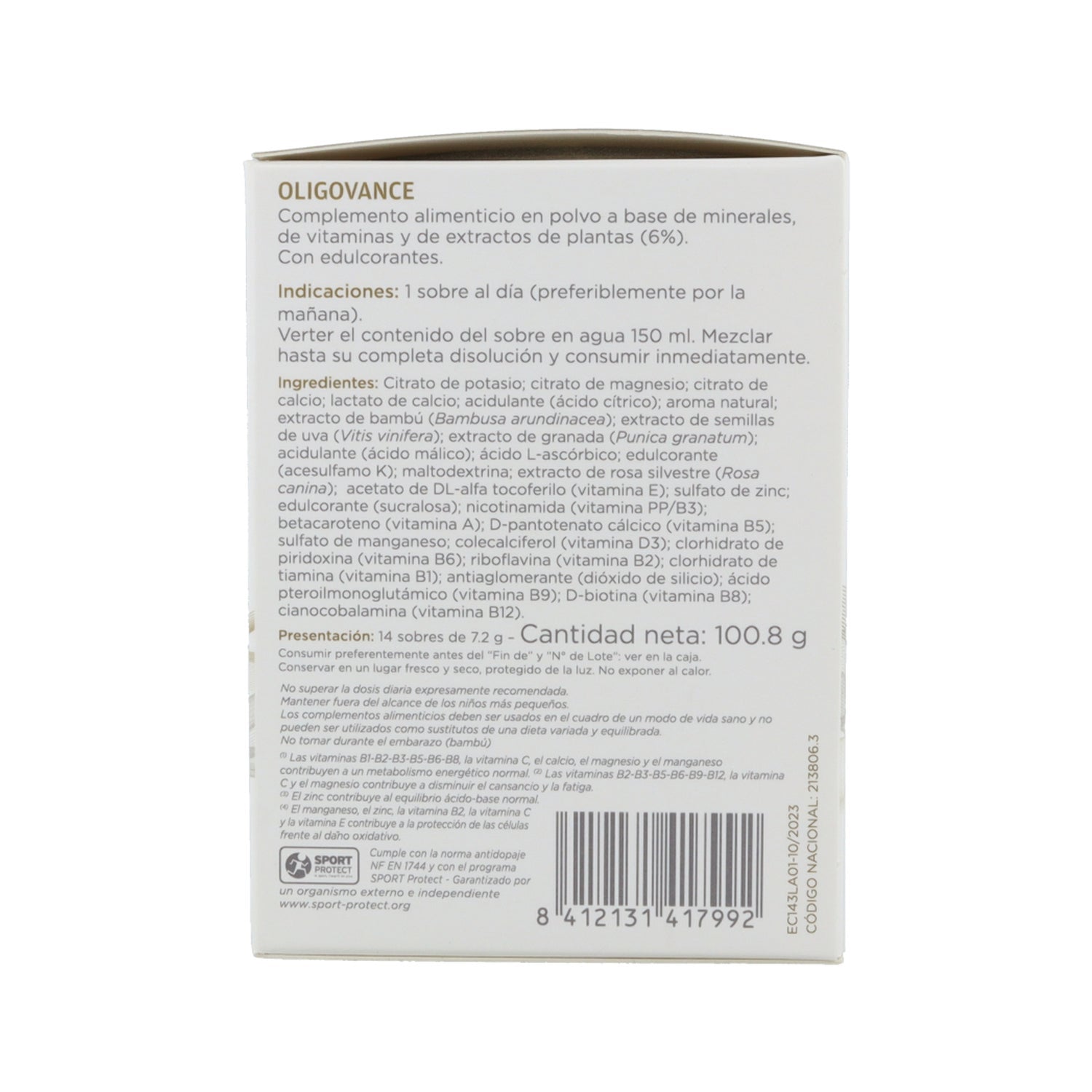 Inovance Oligovance 14 sobres