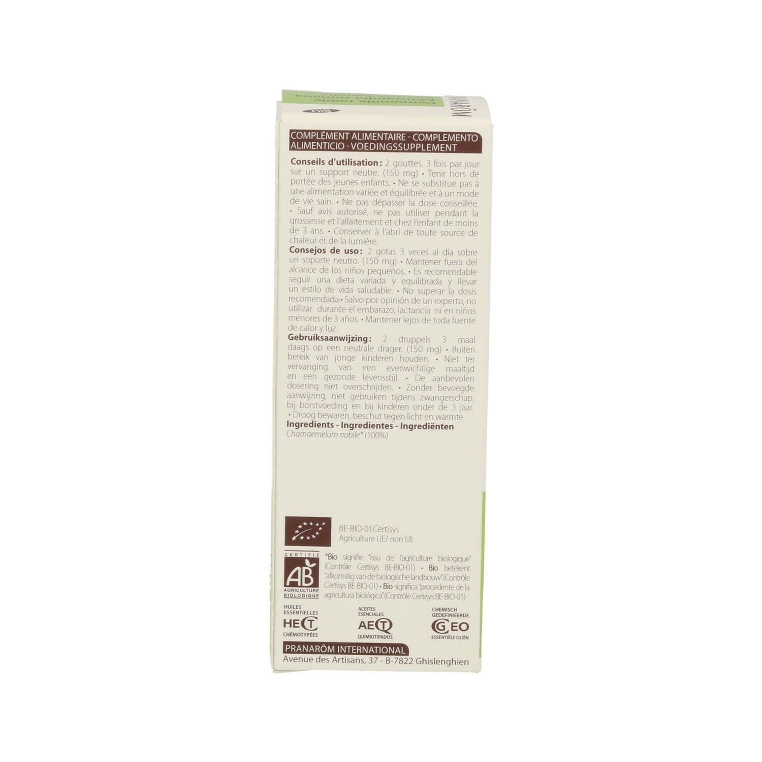 Pranarôm Aceite Esencial de Manzanilla Romana BIO 5ml