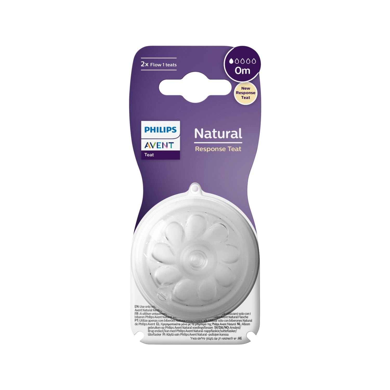 Philips Avent Tetina Natural Birth Response +0M T1 2uds