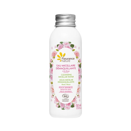 Fleurance Nature Agua micelar desmaquillante Bio Rosa 50 ml