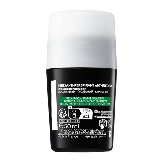 Vichy Homme Desodorante Antitranspirante 48h Roll-on 50ml