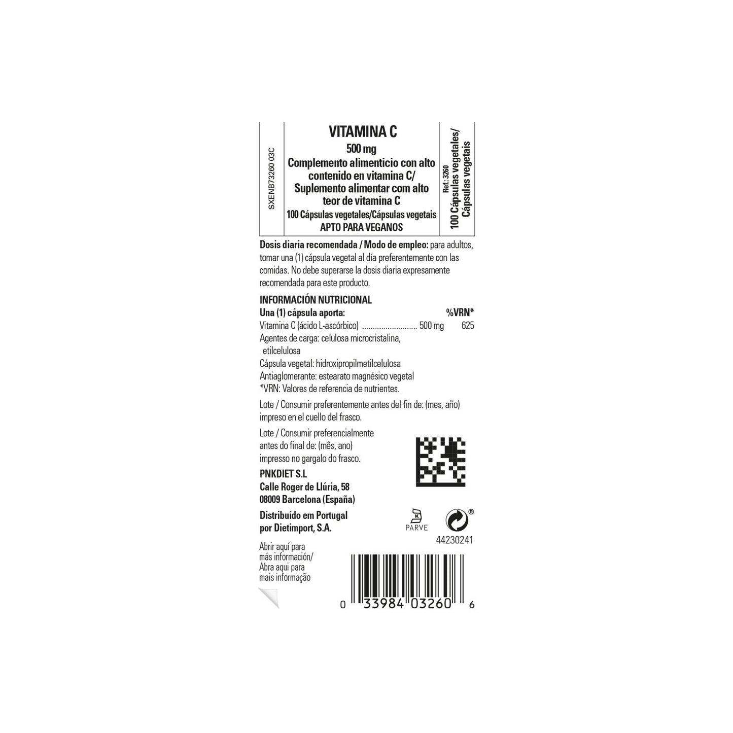 Solgar Vitamina C 500mg 100vcaps