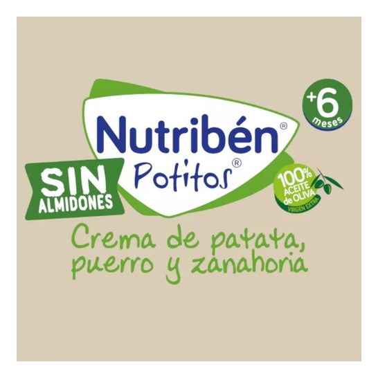 Nutriben Crema De Patata Puerro Y Zanahoria Potito 235 G
