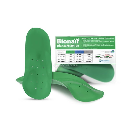 Bionaïf Plantilla Activa Verde Medida Del 34 Al 38 1 par
