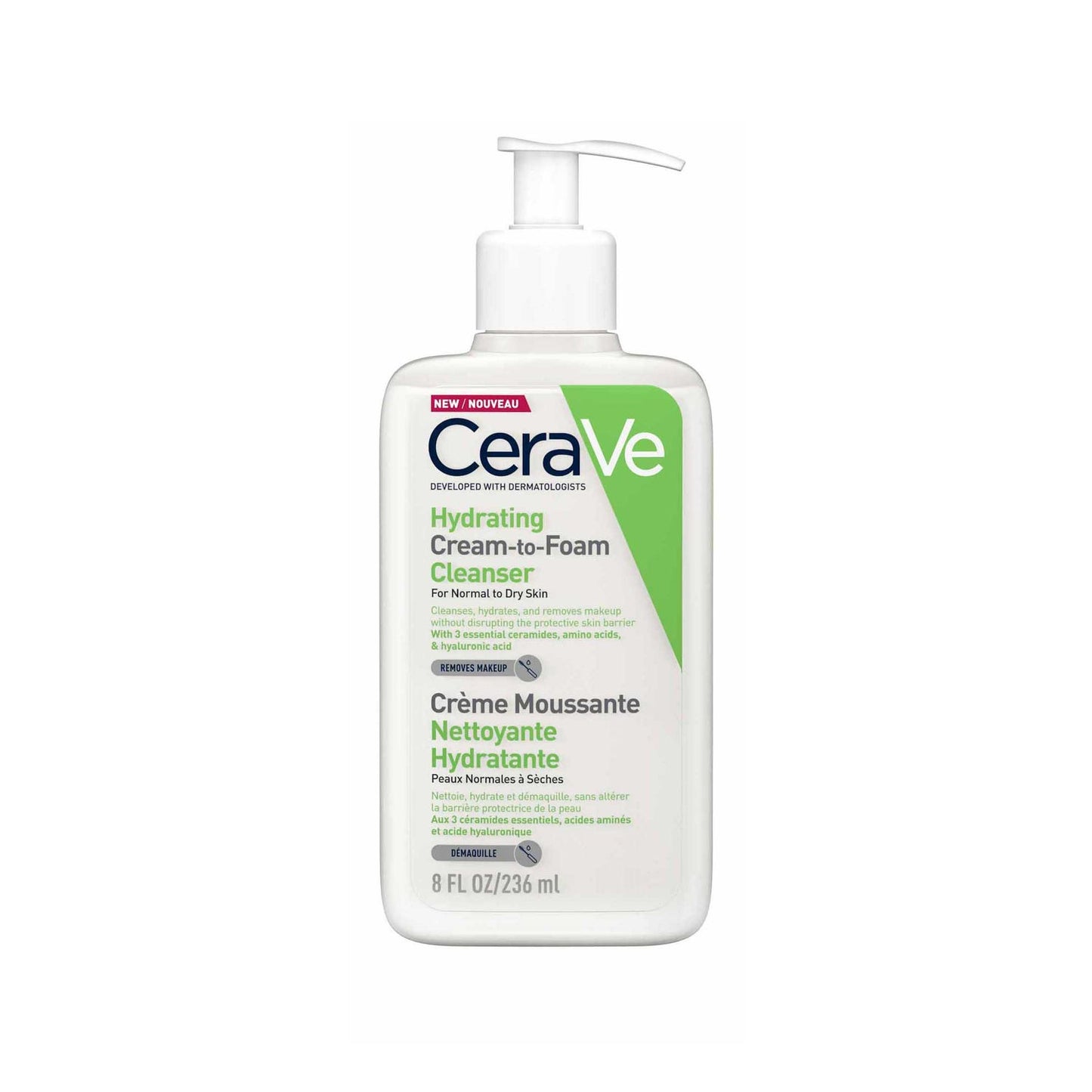 CeraVe Crema Espuma Limpiadora Hidratante 236ml