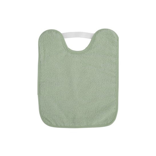 Saro Babero Felpa Plastificado con Elástico Verde +6M 1ud
