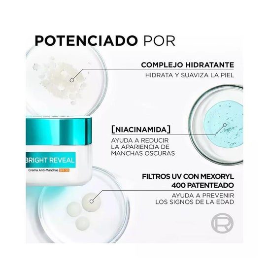 L'Oréal Bright Reveal Niacinamida Crema Anti Manchas Spf50 50ml