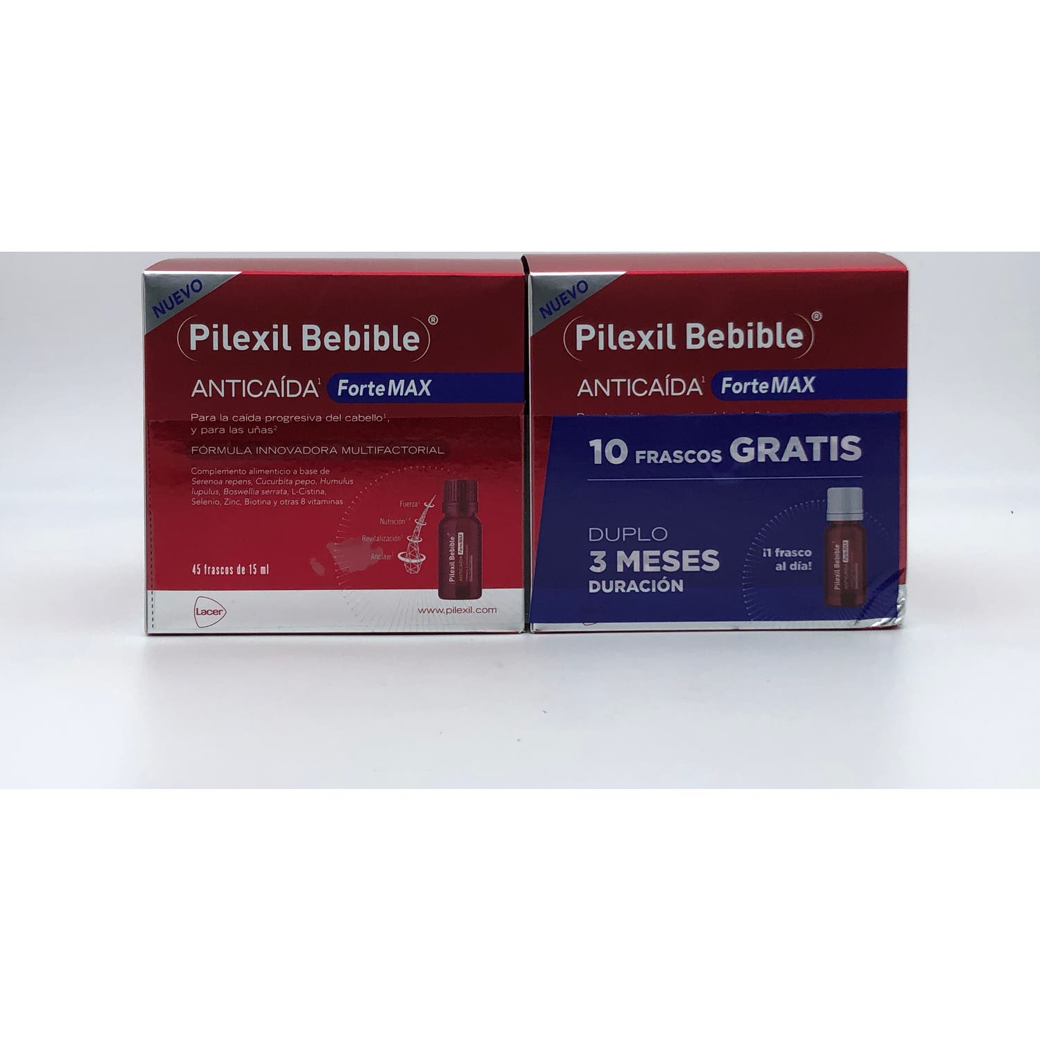Pilexil Bebible Anticaída Forte Max 2x45uds