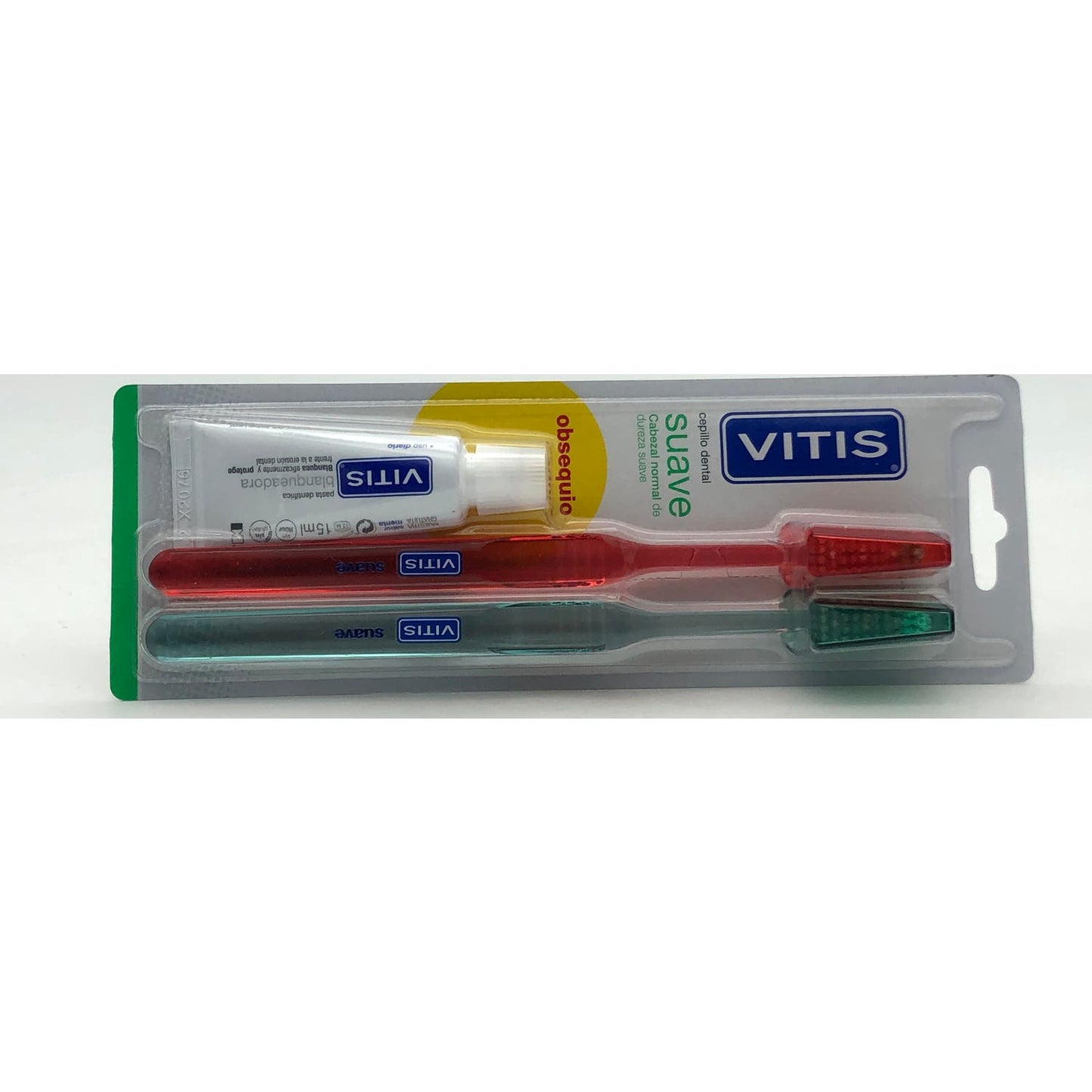 Vitis Suave Cepillo Dental 2uds + Pasta Blanqueadora 15ml