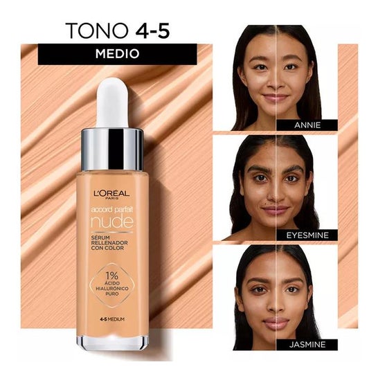L'Oréal Sérum Desnudo Accord Parfait 4-5 Medium 30ml