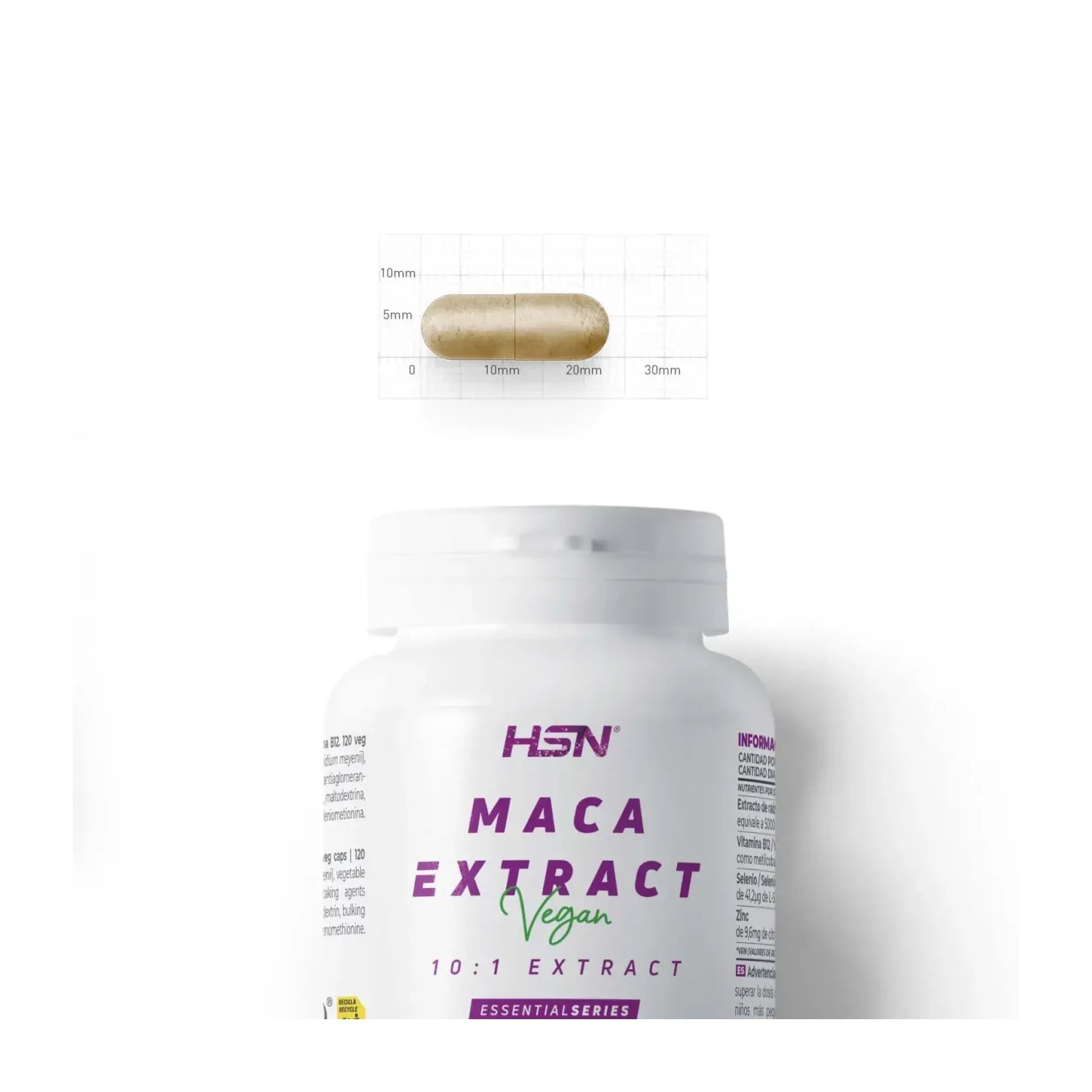 HSN Extracto de Maca Andina 10:1 500mg 120vcaps