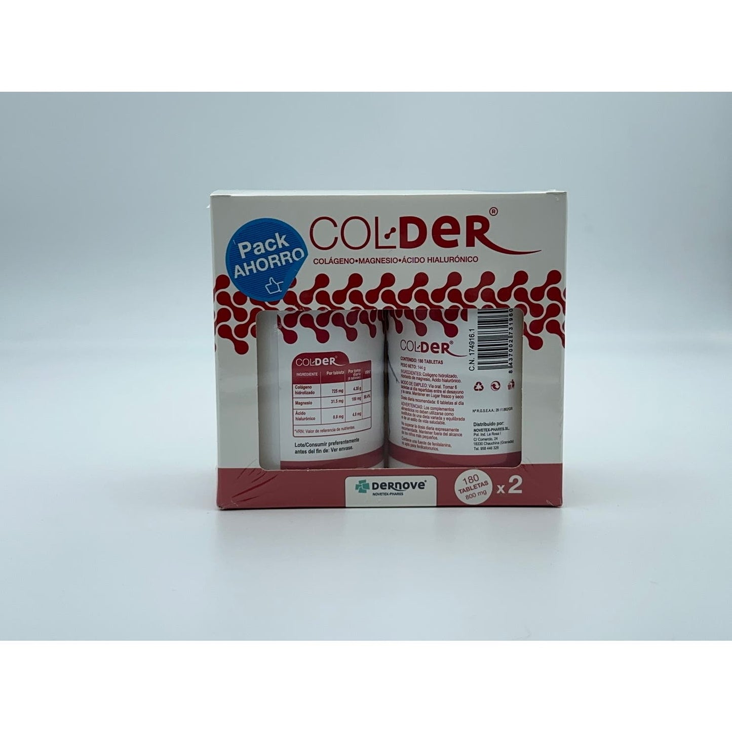 Col-Der Colágeno Pack de 2 Unidades x 180 Comprimidos